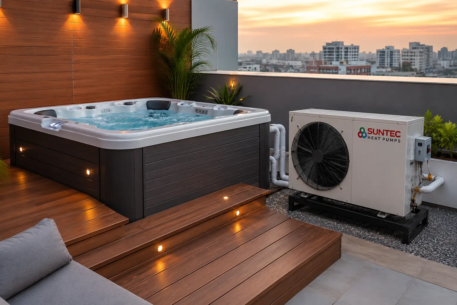 Spa Jacuzzi Heat Pump Water Heater